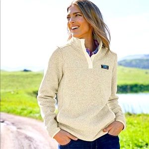 SOLD— L.L. Bean Fleece Pullover in Navy